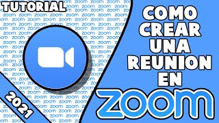 COMO CREAR UNA REUNIÓN EN ZOOM  Tutorial COMPLETO  2022 [upl. by Phox868]