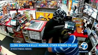 NorCal store clerk shoots kills robber  ABC7 [upl. by Assert354]