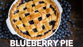 How To Make The Ultimate Blueberry Pie Recipe  Flaky Crust [upl. by Notned]