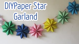 Diy crafts  Paper stars garland  Ana  DIY Crafts [upl. by Audwen]