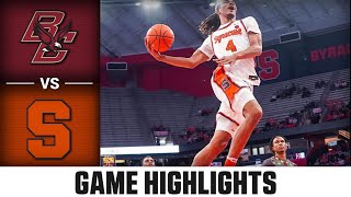 Syracuse Orange vs Boston College Eagles  Game Highlights [upl. by Reivilo]