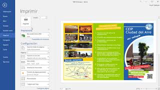 CÓMO IMPRIMIR UN TRÍPTICO EN WORD [upl. by Elon]