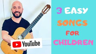 Easy Guitar Songs For Children BEGINNER LEVEL [upl. by Fried]