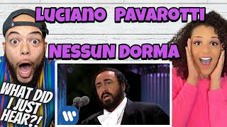 WERE OPERA FANS NOW First time hearing Luciano Pavarotti Nessun Dorma REACTION [upl. by Yasnil]