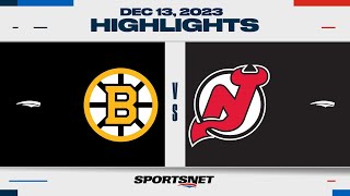 NHL Highlights  Bruins vs Devils  December 13 2023 [upl. by Bentlee639]