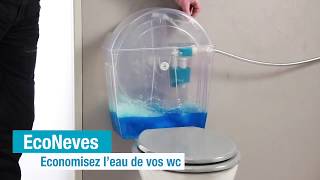 Installer un réservoir WC en 5 minutes avec WaterFlush par EcoNeves [upl. by Alfonse]