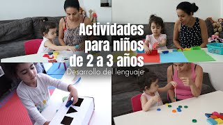 ACTIVIDADES PARA NIÑOS DE 2 A 3 AÑOS  DESARROLLO MOTRICIDAD FINA DESARROLLO DEL LENGUAJE [upl. by Eilema]