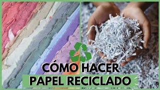 Cómo hacer papel reciclado [upl. by Acnaib]