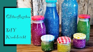 DIY Glitzerflasche Kinderleicht [upl. by Nohtiek]