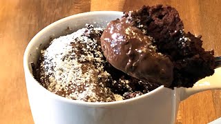 1 Minute Chocolate Nutella Mug Cake  Microwave Chocolate Cake Recipe [upl. by Fermin]