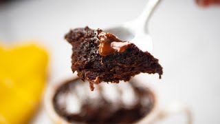 1 Minute Perfect Chocolate Mug Cake in Microwave [upl. by Rivard547]