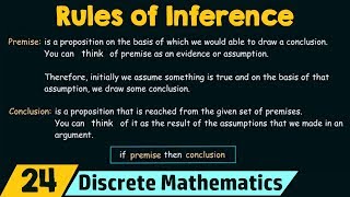 Rules of Inference  Basic Terminology [upl. by Yrkcaz]