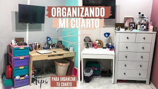 Organizando mi cuarto pequeño  Tips para organizar pequeños espacios [upl. by Oramug]