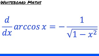 Derivative of arccos x [upl. by Landers743]