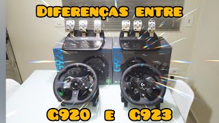 Comparativo entre G920 e G923 finalmente um volante da Logitech completo para Xbox [upl. by Shaer440]