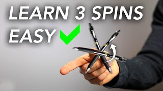 Learn How to Spin A Pen  In Only 5 Minutes  Cool Skill While Bored [upl. by Enaj609]