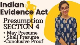 Indian Evidence Act  Section 4  Presumption  May presume shall presume and conclusive proof [upl. by Andriana]