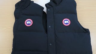 HOW TO SPOT A FAKE CANADA GOOSE VEST  Authentic vs Replica Canada Goose Gilet Review [upl. by Olnee]