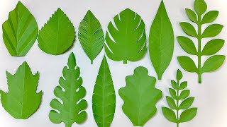 11 Ways To Make Leaves for Paper Flowers [upl. by Bogie114]