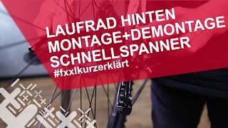 Hinterrad beim Fahrrad einbauenausbauen [upl. by Dumas423]