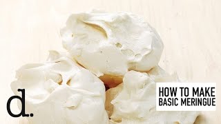 Basic Meringue Recipe  delicious Magazine [upl. by Annaerdna335]