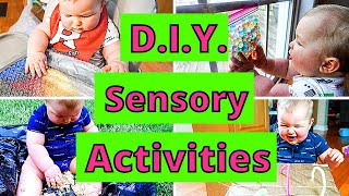 EASY DIY SENSORY PLAY ACTIVITIES FOR BABIES  10 BABY SENSORY PLAY IDEAS [upl. by Borszcz]