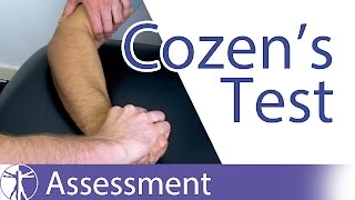 Cozens Test  Lateral Epicondylitis  Tennis Elbow Diagnosis [upl. by Hameean]