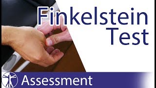 Finkelstein Test  De Quervains Tenosynovitis [upl. by Ahsiet]