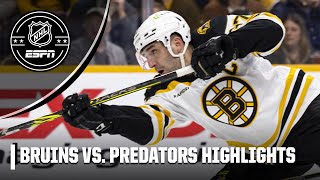 Boston Bruins vs Nashville Predators  Full Game Highlights [upl. by Notfa193]