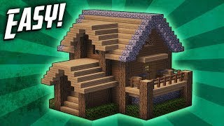 Minecraft How To Build A Survival Starter House Tutorial 4 [upl. by Maggs]