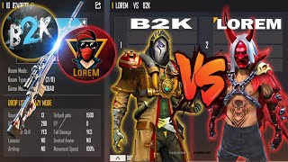 B2K VS LOREM  ONLY AWM LEGENDS ROOM  BEAST MATCH  تحدي ملوك القناصة بين بورن تو كيل و لورام [upl. by Huey]