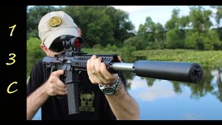 Recce 7 Silencer  Griffin Armament 300 blkout testing and night shooting review [upl. by Liryc]