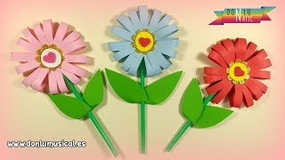 Cómo hacer FLORES DE PAPEL en 5 minutos 🌸🌼🌺 RECICLAJE [upl. by Roybn]