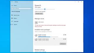 How to Add and Remove Speech Voices in Windows 10 Tutorial [upl. by Stolzer981]