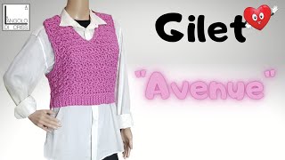 TUTORIAL gilet alluncinetto quotAVENUEquot [upl. by Mcfarland]