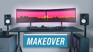 IKEA Gaming Desk Setup MAKEOVER [upl. by Corvese]