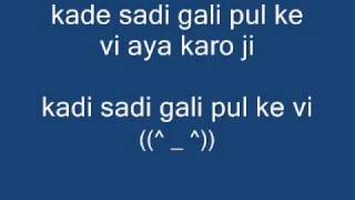 SADI GALI LYRICS ♥ TANU WEDS MANU HD HQ LYRICS ON SCREEN [upl. by Allerbag]