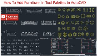 How To Add Furnitures in Tool Palette [upl. by Imeaj]