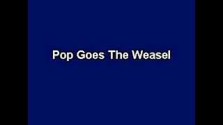 Pop Goes The Weasel Karaoke video with lyrics Instrumental Version [upl. by Mela133]