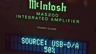 Stereo Design McIntosh MA5200 Integrated Amplifier in HD [upl. by Pressman]