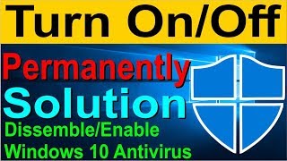 How to Turn off Windows 10 Defender on Permanently in Hindi [upl. by Eisserc]