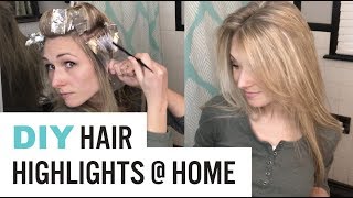 HOW TO Highlight Hair AT HOME DYI Tutorial Video [upl. by Uzzial]