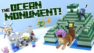 LEGO Minecraft The Ocean Monument Set 21136 Speed Build Review [upl. by Nissie]