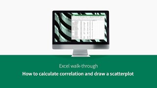 How to calculate correlation and draw a scatterplot [upl. by Barbuto]