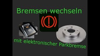 Bremsenwechsel mit elektronischer Parkbremse  Handbremse by DC Motors [upl. by Nileek]