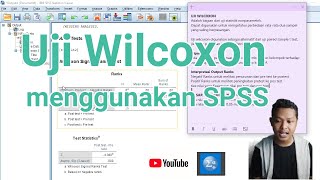 Uji Wilcoxon Menggunakan SPSS [upl. by Ahsitak]