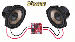 DIY making Amplifier using PAM8610 with bluetooth reciever [upl. by Rillis]