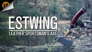 Estwing Leather Sportsmans Axe • Hatchet Field Review [upl. by Neeruam]