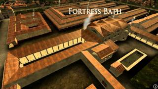 Animation of ancient Roman Fort in Caerleon Wales [upl. by Ikairik]