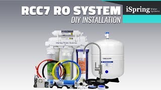 Installation  iSpring RCC7 Reverse Osmosis Water Filter System [upl. by Ecnaled]